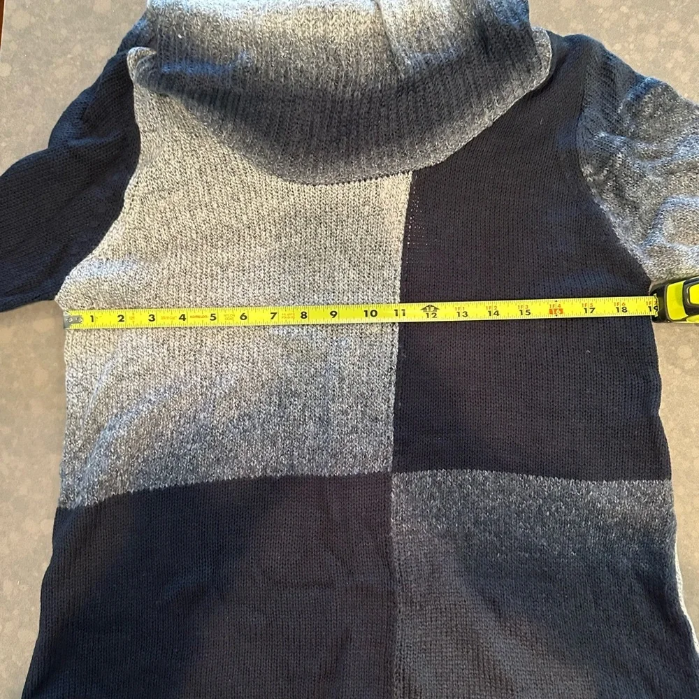 NWT Apt 9 Cowl Neck Color Blocked Light Sweater | Large - Picture 4 of 4